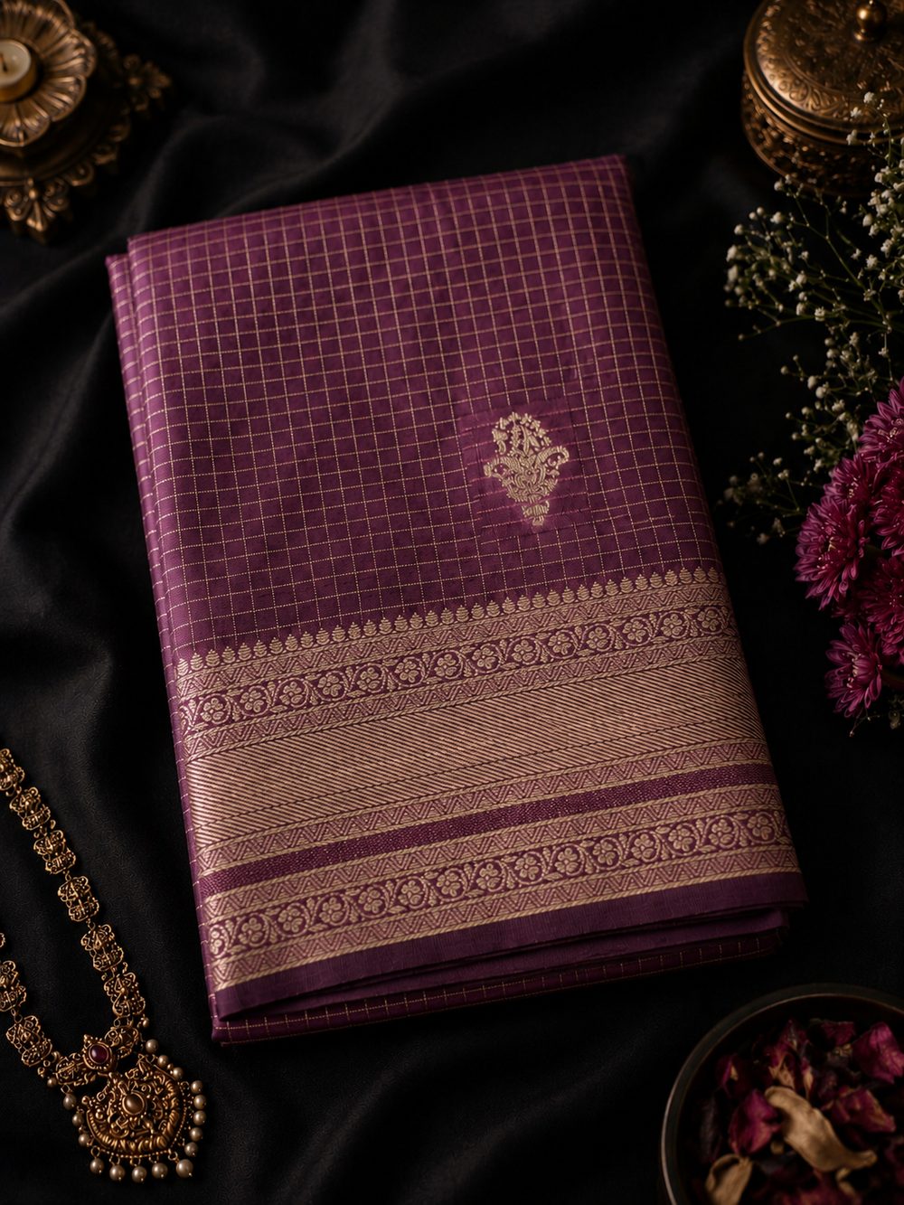 Wine-marron Red Kathan Silk alternate view