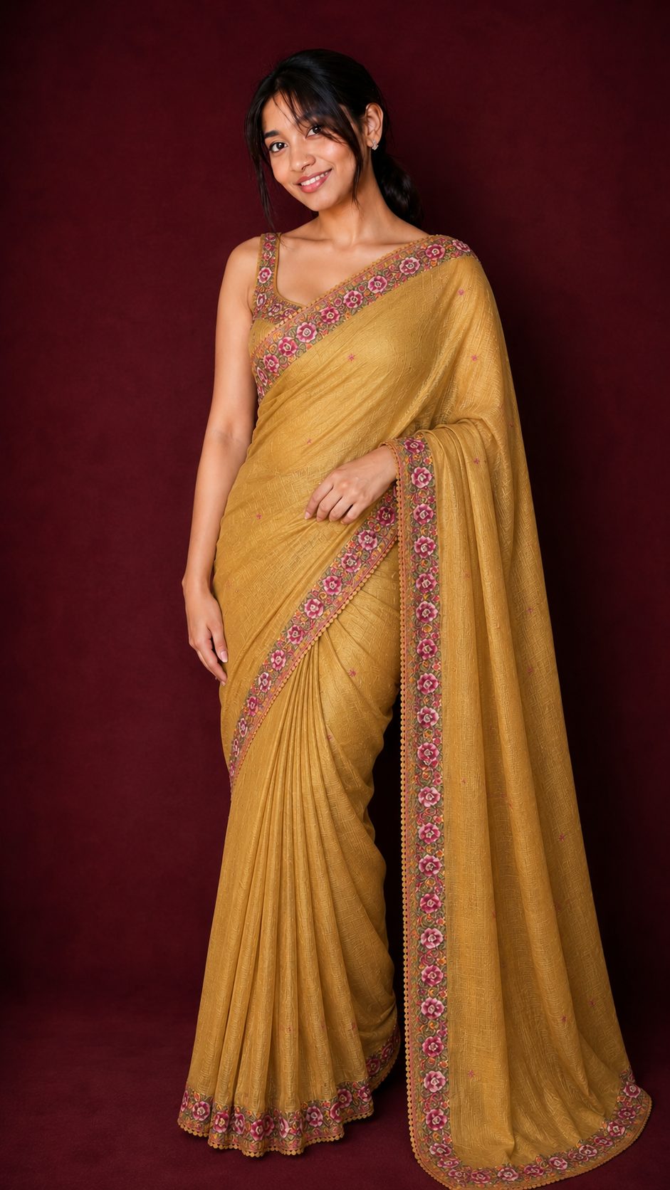 Mustard Yellow Kota Doria — Kota Doria saree by Aluna Weaves