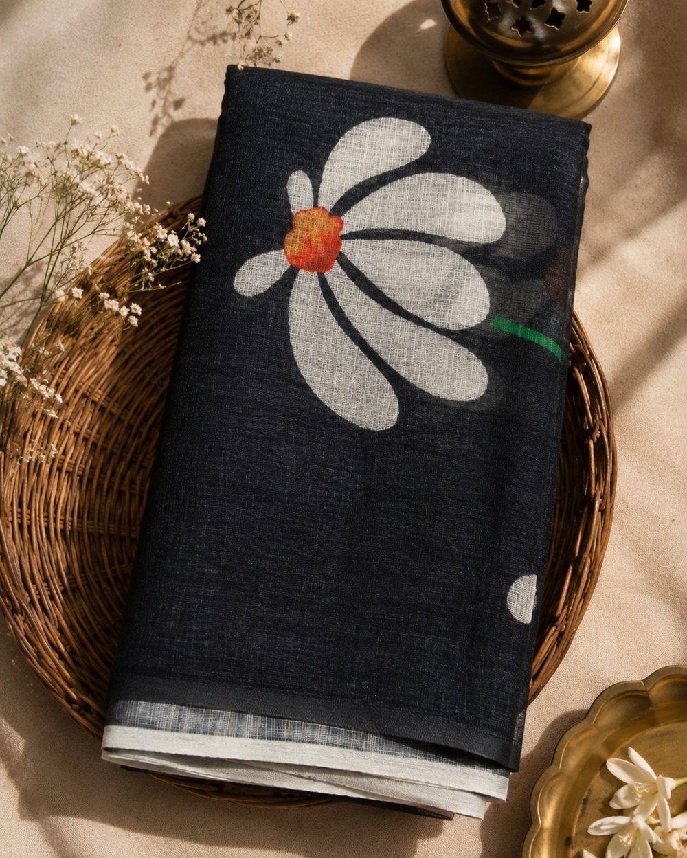 Black Semi Linen alternate view